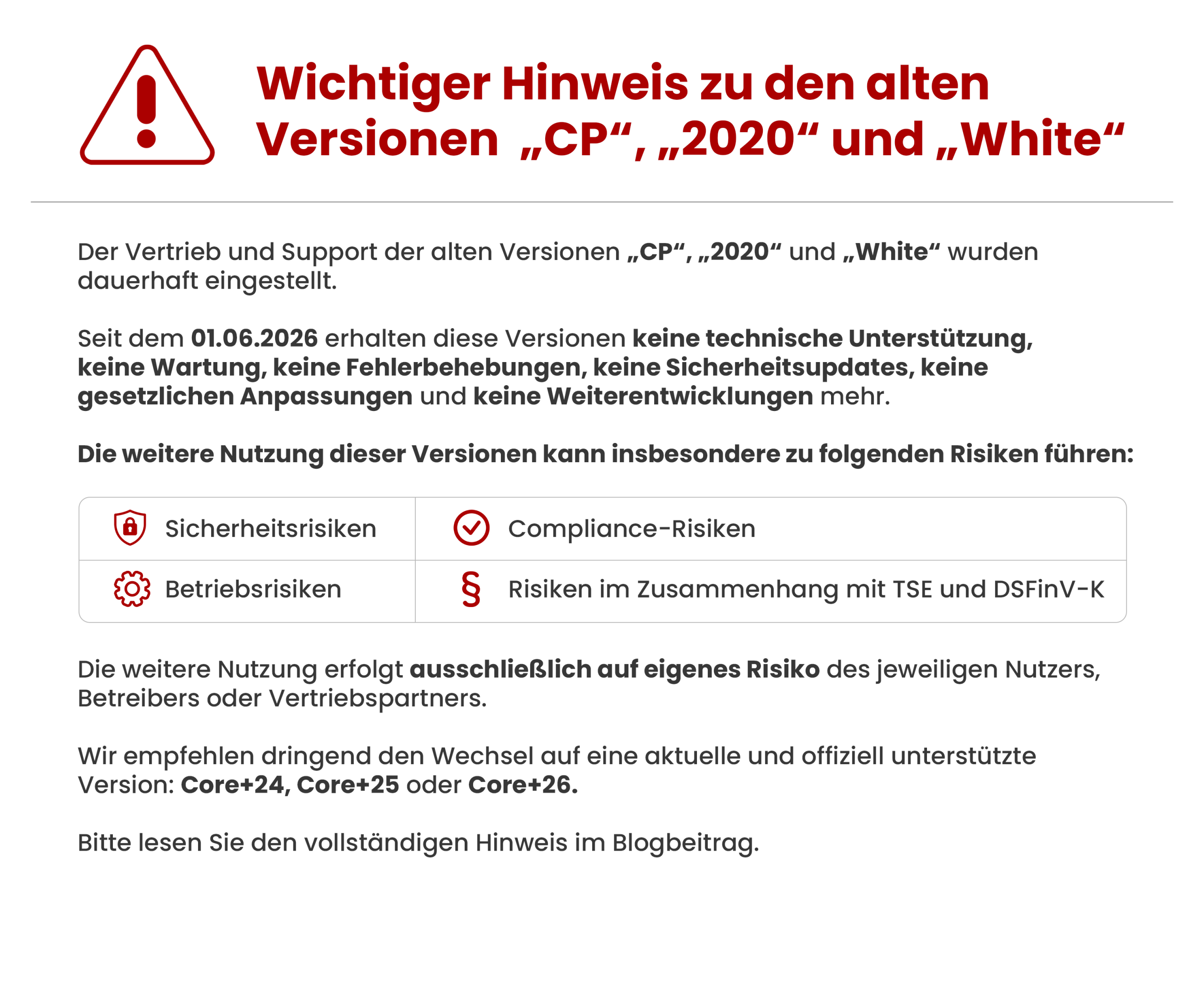 Wichtiger Hinweis